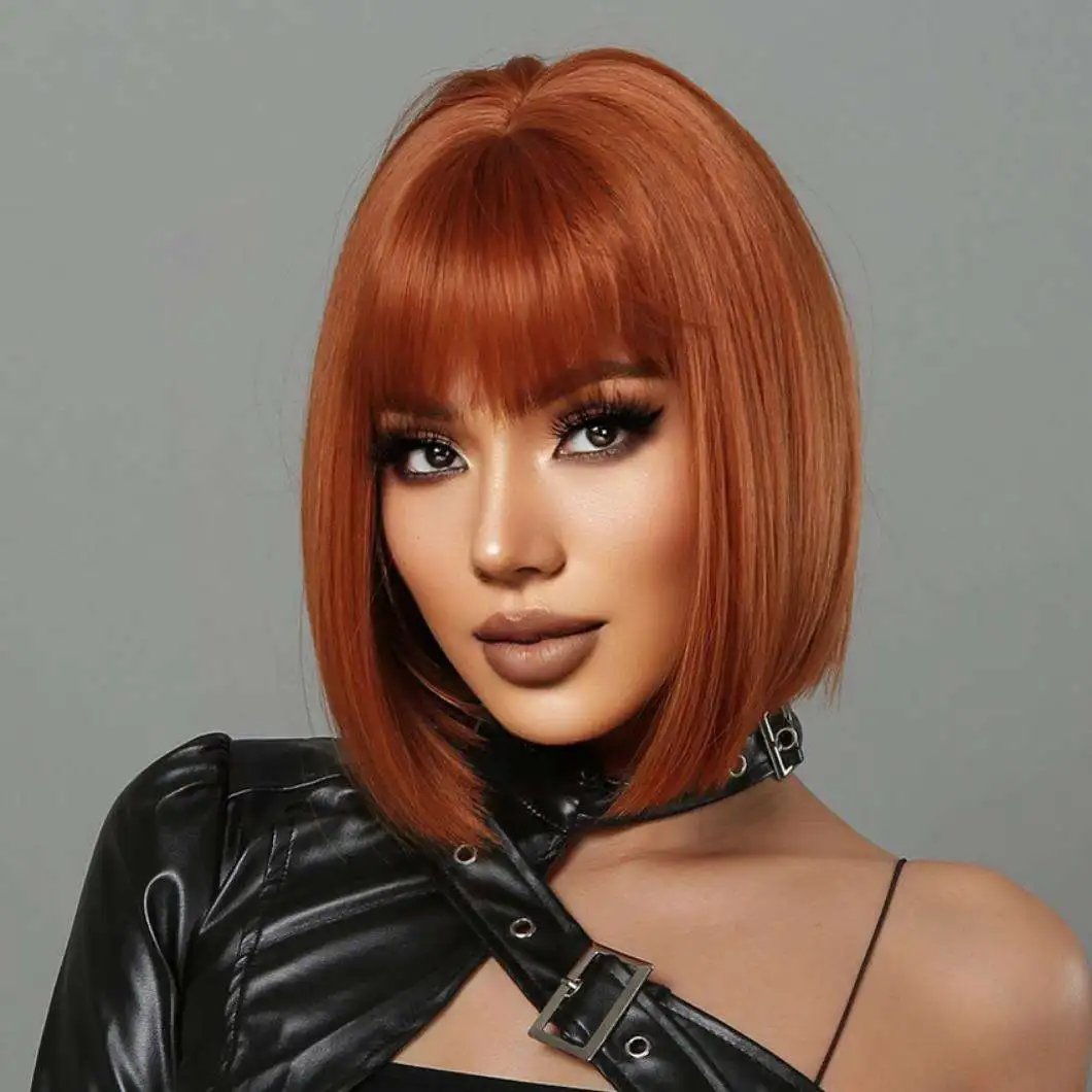 Wholesale Raw Peruvian Virgin Brazilian 10 Inch Blunt Cut Double Drawn Human Hair Vietnamese Pre Plucked Bob Wig