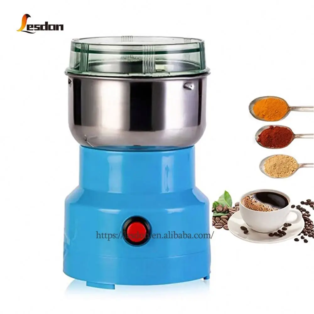 Bean Corn Mill Spice Grinder Removable Bowl Stainless Steel Electric Coffee Grinder