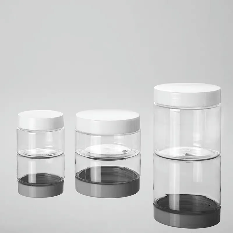 200ml 200g Round Shape Clear Plastic jars for body cream Bath Salt  Personal Care Cosmetic Ice Cream Food Storage Container