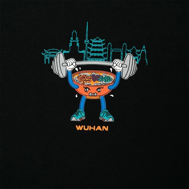 Cross-Border Sports Fitness Landmark Sketch Couple Cute T-Shirt Plain Custom Printed T-Shirts Cheap Round Neck T Shirt