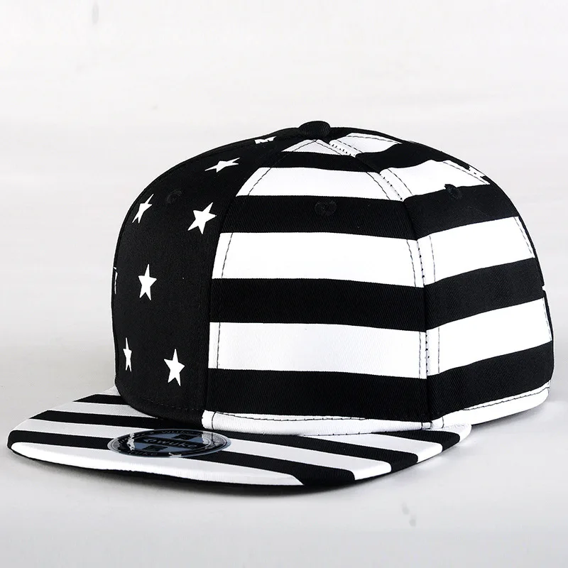 Custom logo print embroidery american flag cycling 5 panel cap dad hip hop snapback cap hat