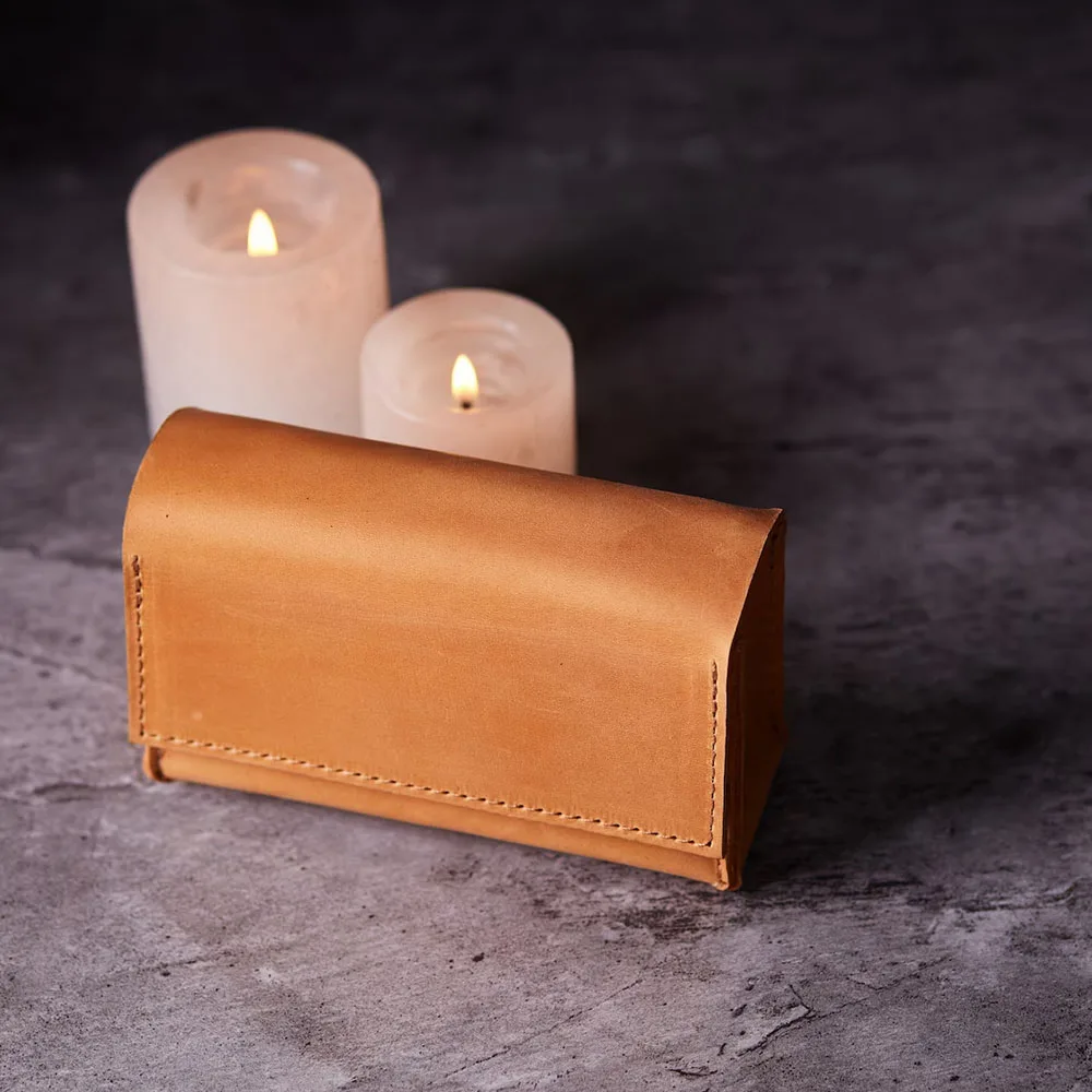 Leather tarot card holder, Tarot deck box, Personalized tarot card case