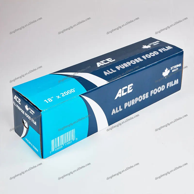 High quality Anti-fog supermarket box food cling film bee bee Factory Direct Sale Clear Cling Film Food Wrap pvc film