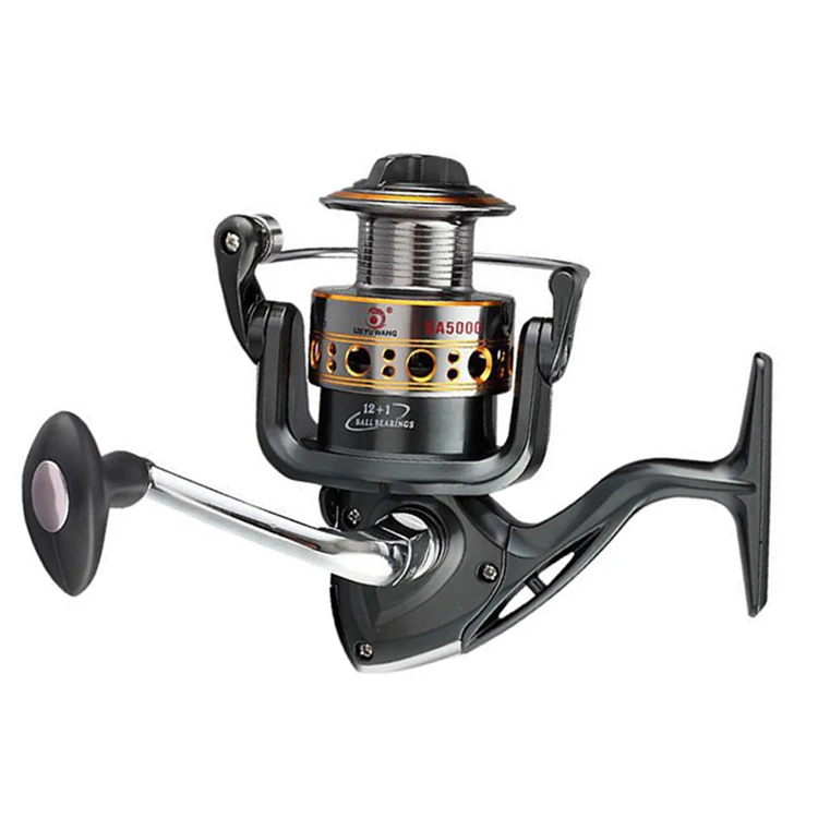 WeiHe Fishing Reel 7.5KG Max Drag Power Metal Winding Cup Spinning Reel 4.7:1 High Speed for Bass Pike Fishing Accessories