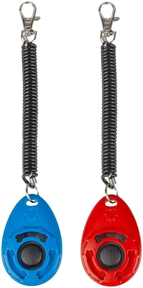 
Durable Pet Training Clicker Lightweight Dog Training Clicker with Wrist Strap 