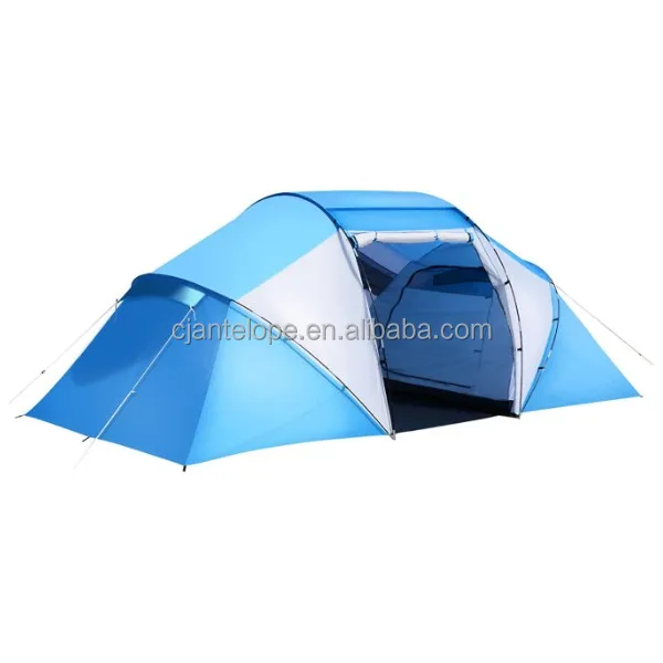 Ningyi Double Layer Water Proof Family Tent One Living Room Two Bed Room Large Family Tent 6 Persons