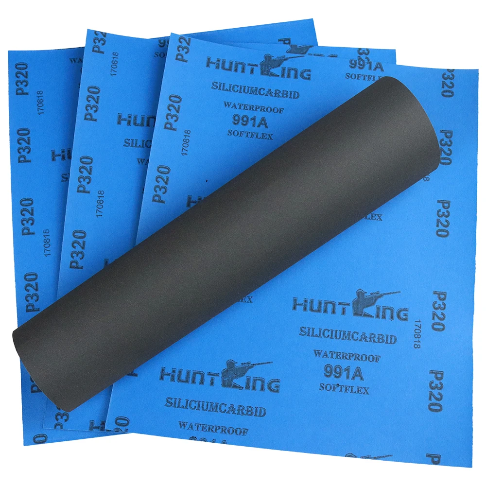 230*280 мм водонепроницаемый карбид кремния шлифовальный лист шлифовальный автомобильный влажный сухой черный лист наждачной бумаги
