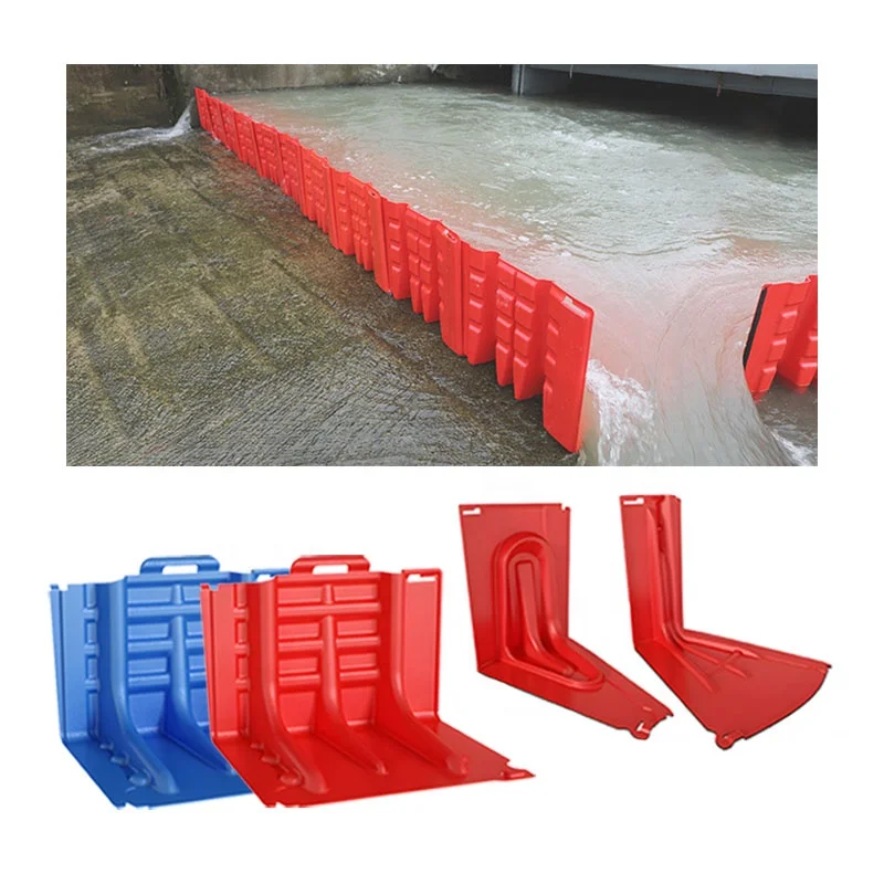 L Shaped Flood Barrier Panel 50cm Dam Easy Water Flood Control Barrier Plastic Anti Flood Barrier for Home Protection