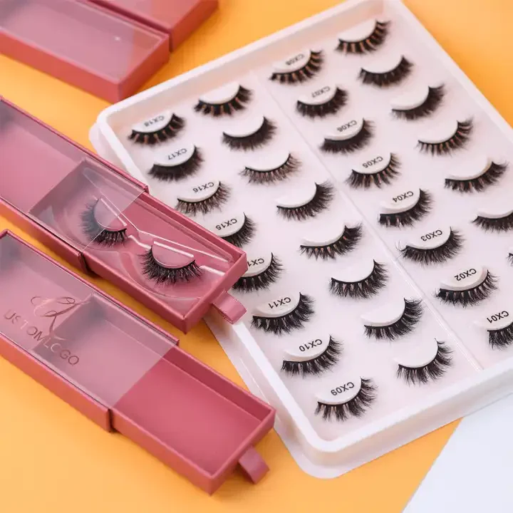 eye lashes natural look lash individual 100% Real Mink fluffy eyelashes natural 3d wipsy fox eye lashes wholesale