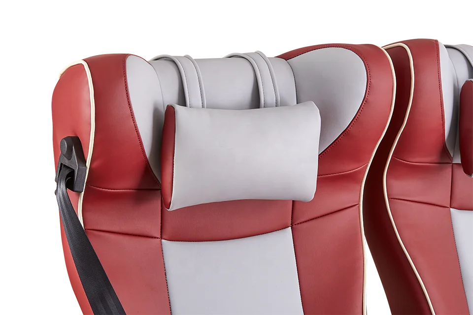 vip soft luxury bus seat with headrest and food table