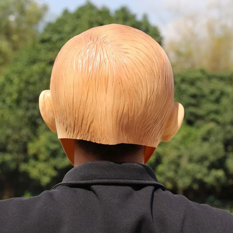 ISO 9001 Factory Realistic Old Man Mask Male Face Carnival Party Mask Funny Disguised President Costume Mask