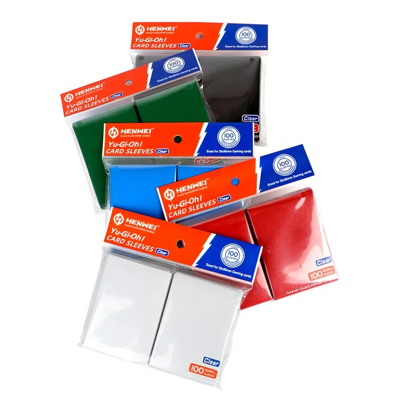 
100PCS Per Pack multi-color Board Gaming Card Sleeves For Yugioh TCG game card 