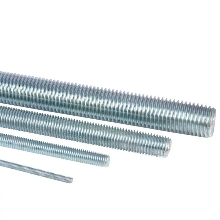 steel  rod size bolts din 975  screw fasteners zinc plated metal fully Threaded Rods
