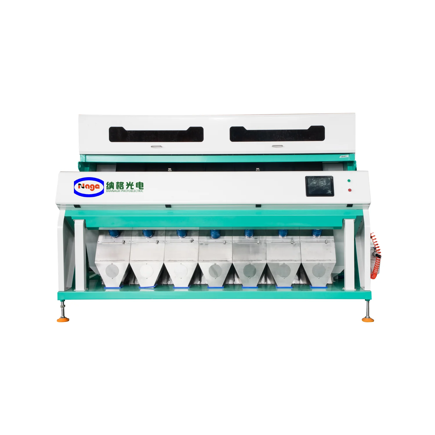 7 chutes 448 channels rgb camera optical ccd color sorter machine used for sorting chia seeds from hefei city anhui china