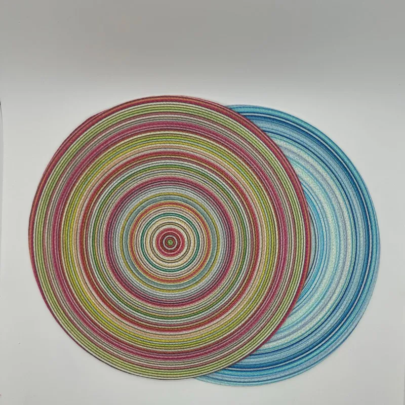 Uniquely Designed Customisable Eco-Friendly PP/PC round Placemats Personalised Heat-Resistant Non-Slip Table Pads