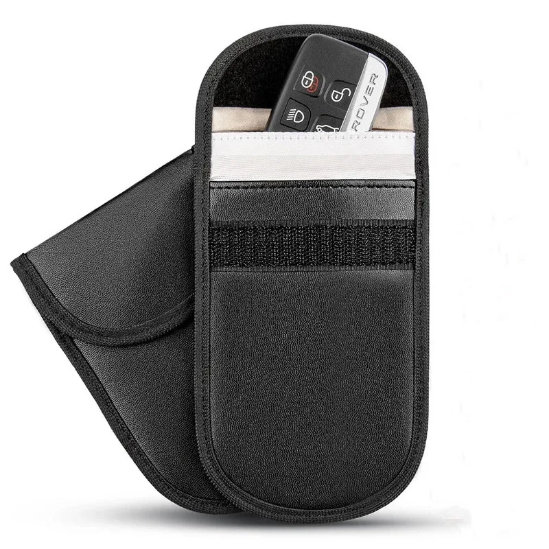 Universal Anti-theft RFID Signal Blocking Faraday Keyless Entry Car Key Pouch Jammer Signal Blocker Bag