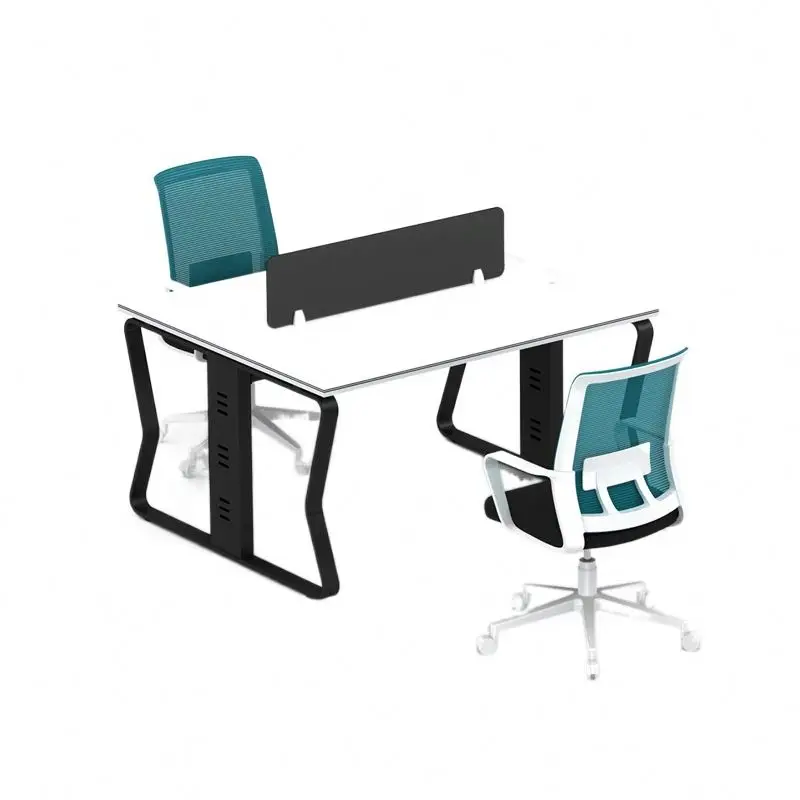 Hot Sale Modular Standing Employee Staff Desk Table WorkStation Office Commercial Furniture Work Station Desk Workstation 4 Seat