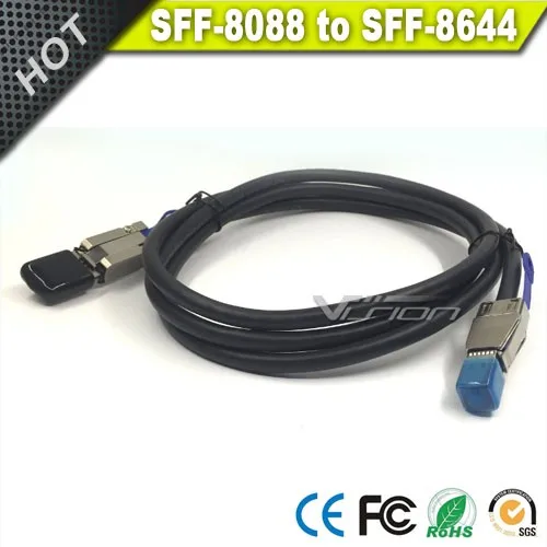 mini-SAS HD to mini SAS (SFF-8644 to SFF-8088) Cable