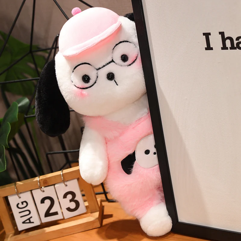 30cm the latest popular style high quality  cute plush hat dag doll for little baby presents