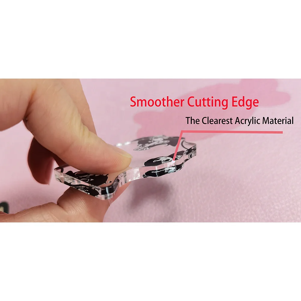 Custom Printed Acrylic Keychain Make Own Clear Epoxy Resin Acrylic Keychain Charms