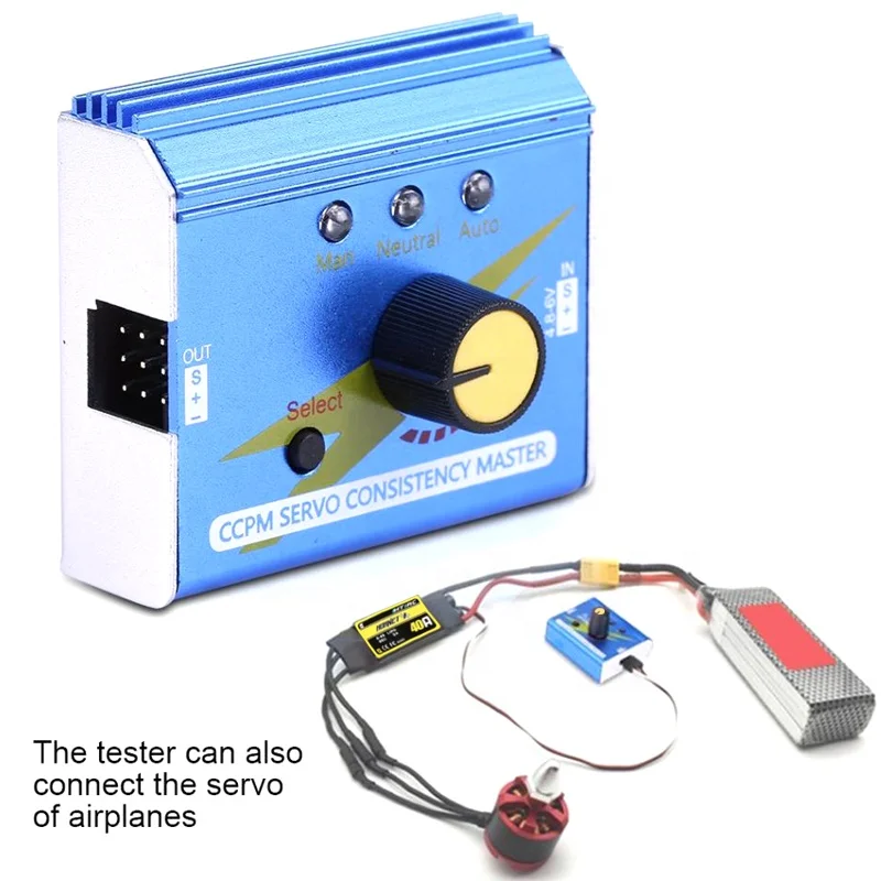 
Cheapest Factory Price Metal Servo Rc Esc Servo Tester 