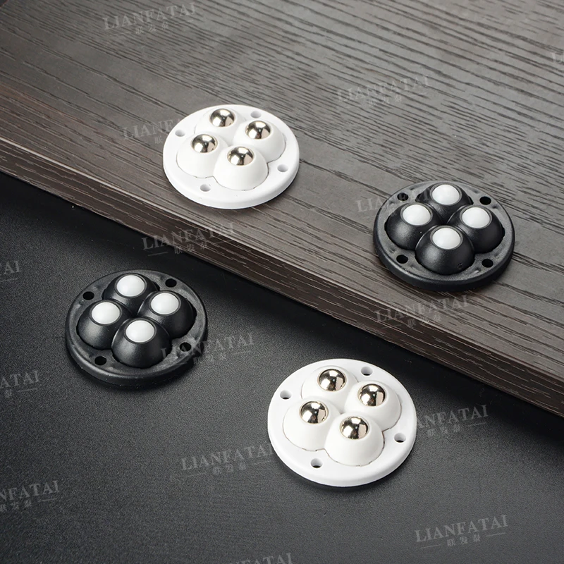 Universal Wheel Storage Rack with Small Wheels Household Bed Bottom Storage Box Wear-resistant Roller Adhesive Small Pulley