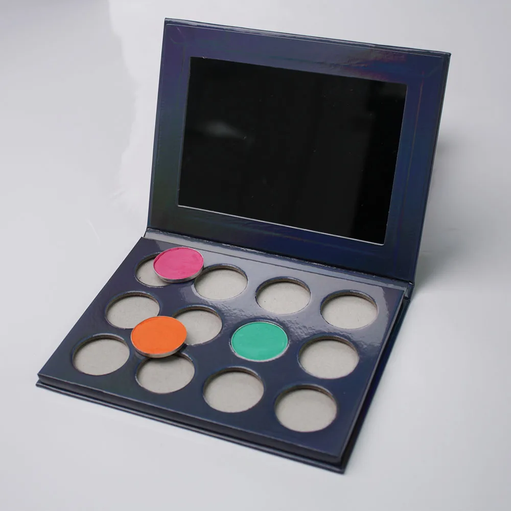 Custom High Pigment Cosmetics Maquillaje Eyeshadow Palette Makeup 12 Colors Eye Shadow Powder Dry Professional Makeup Kit 20g