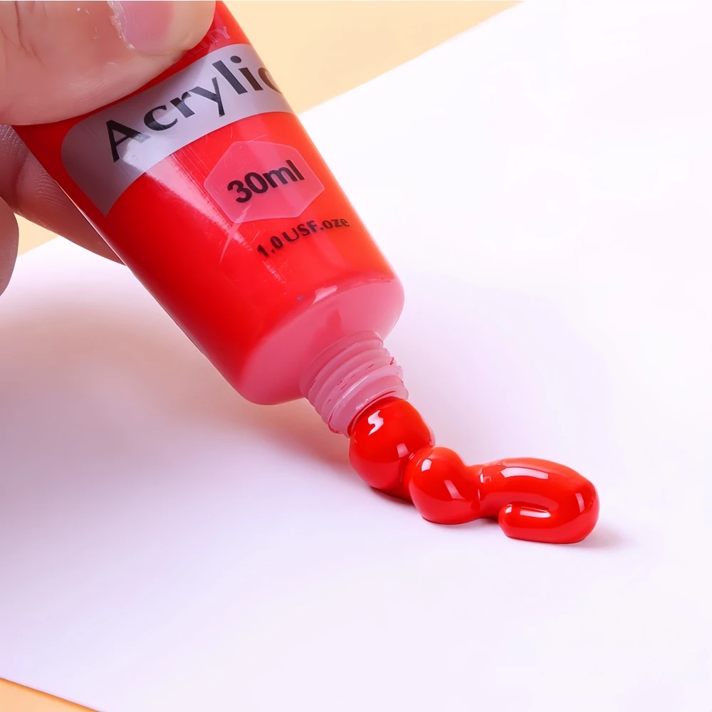 Keep Smiling 24 Colors 30ml/tube DIY Non-Toxic Acrylic Paint Set for Canvas Craft Painting Art Supplies