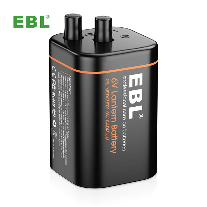 Щелочная батарея EBL 6 в для фонариков точечных светильников по заводской