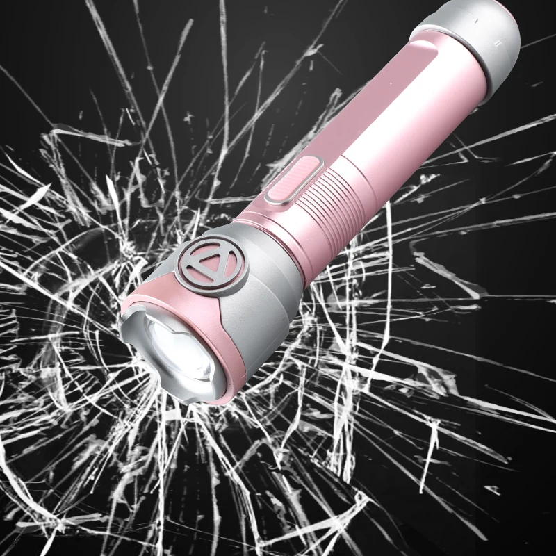 New Design 3Modes Bright Small Flash Light Rechargeable Zoomable Aluminium O s ram Flashlight for Camping Gifts