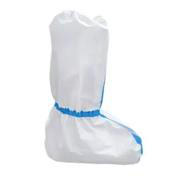 Hot sale 1pair durable waterproof boot covers thick plastic disposable rain shoe covers high-top boot