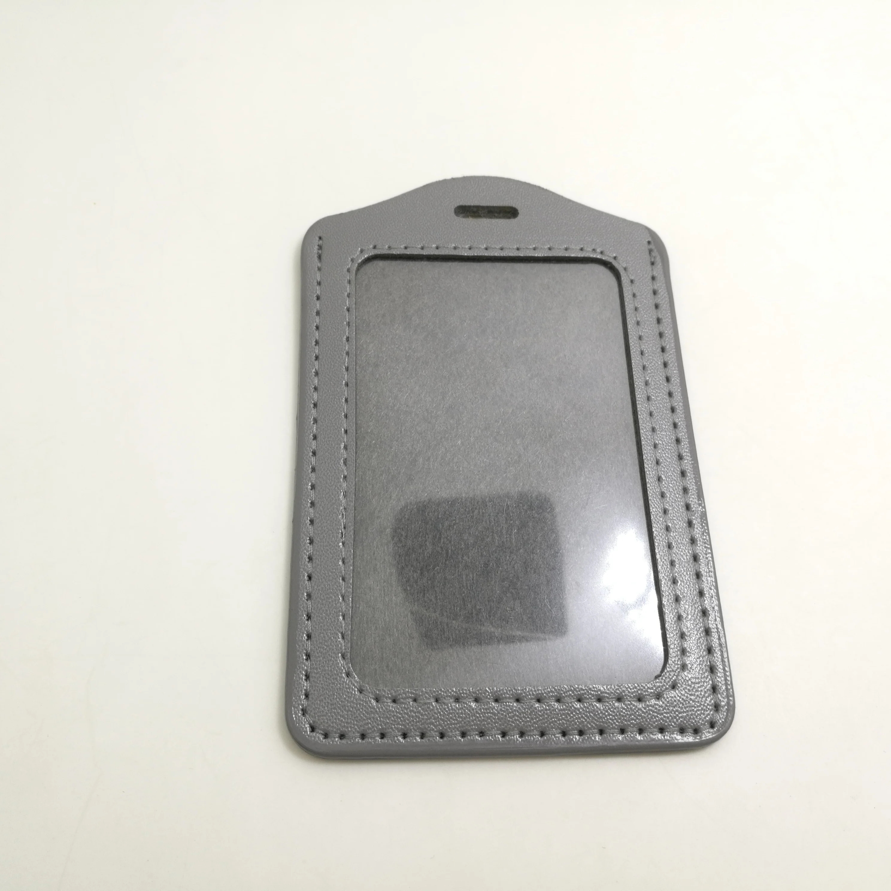 vertical pu leather card holder for id card