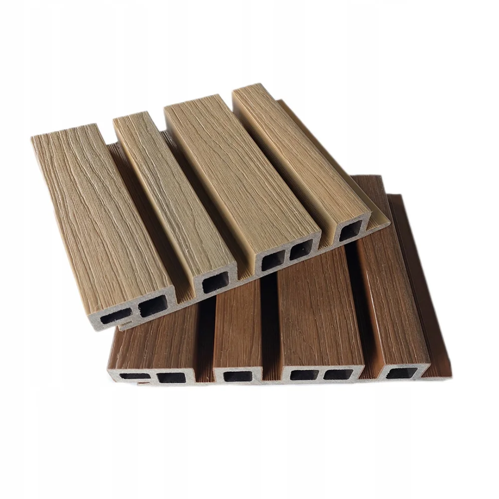 Fluted wall panel Ready to ship Low price waterproof wooden Interior decoration materials 3D wpc wall panel decking wpc fence
