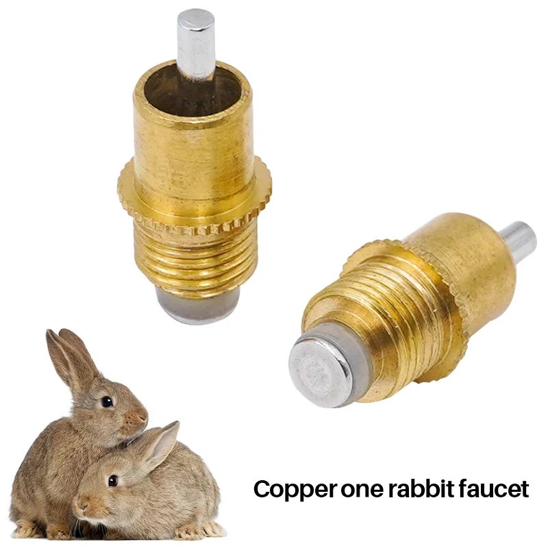 Rabbit Nipple Drinker Poultry Drinkers Copper Nipple Automatic Rabbit Nipple Water Drinker for Cage Use