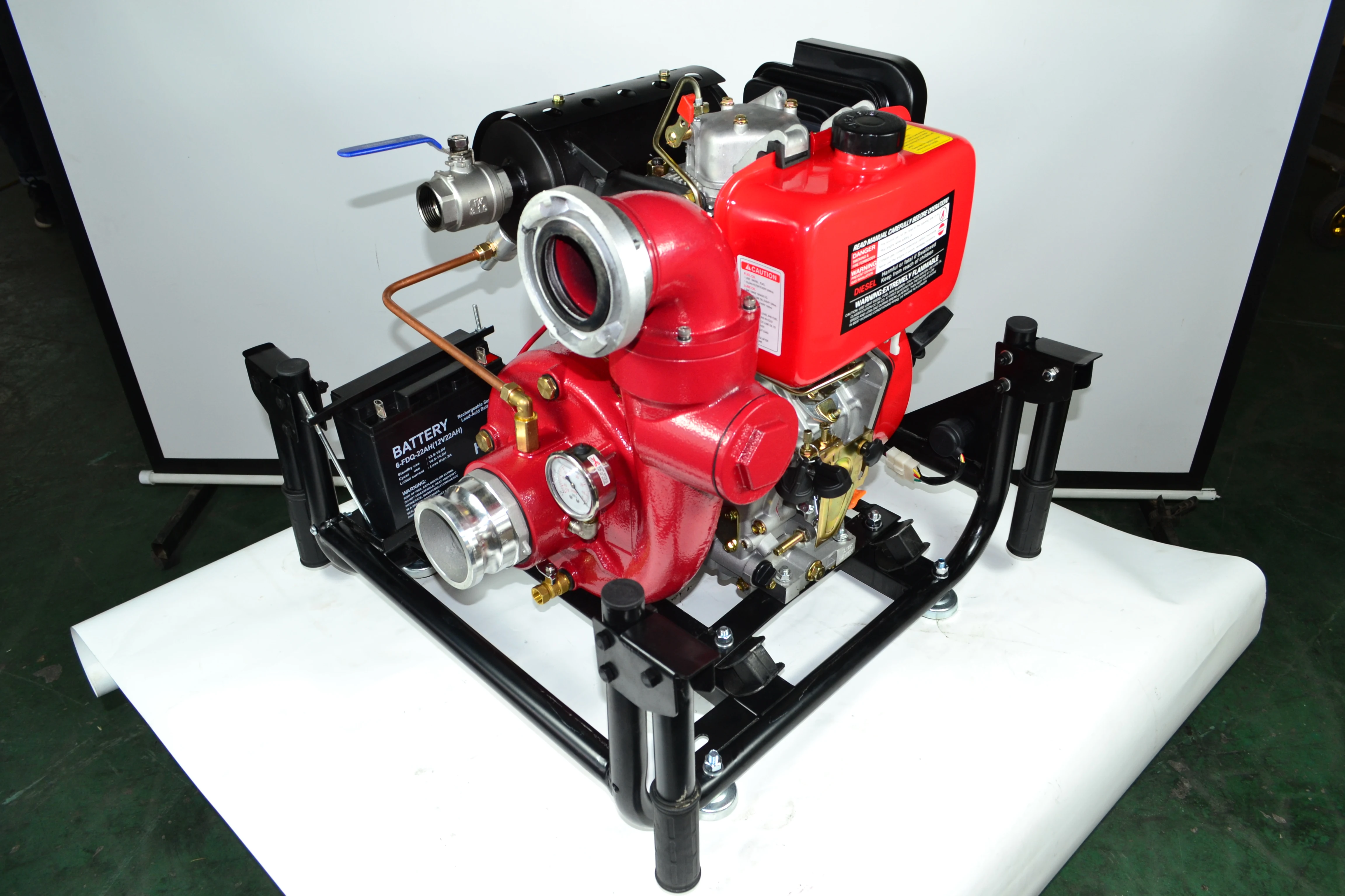 90m Lift 3inch 80mm Factory Price 13HP Recoil Electric Start Self Priming Pump for Irrigation and Agriculture