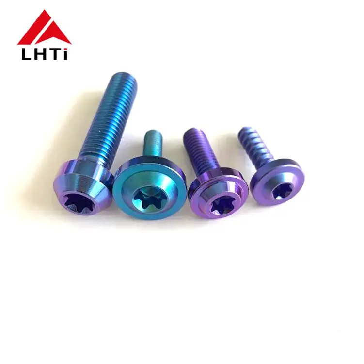 M6 M8 M10 Grade5  titanium bolts with anodizing color