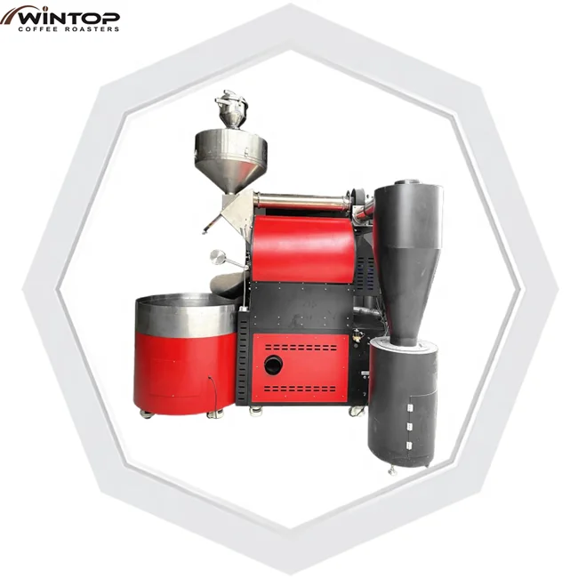 Wintop Industrial 25kg 30kg Big Capacity Coffee Roaster Profile Speciality Gas  Commercial Coffee Bean Roasting Machine