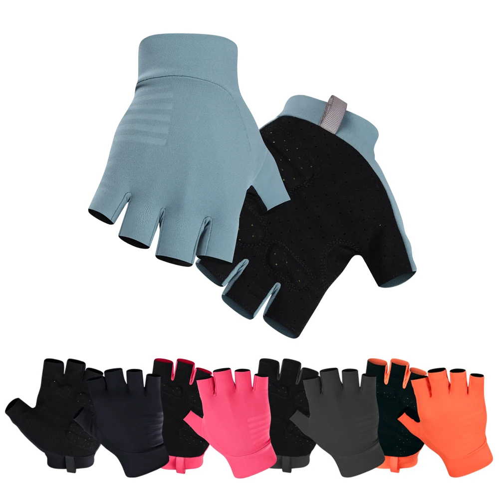 YKYWBIKE Cycling Gloves Half Finger Men Women Summer Sports Shockproof Sports Gloves MTB Bike Light Soft  Bicycle Glove