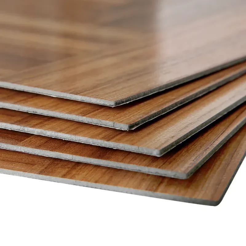 Waterproof 2mm 3mm 4mm 5mm 6mm PVC Glue Down Dry Back Self Adhesive Click LVP Plank Luxury Vinyl Tiles LVT Flooring