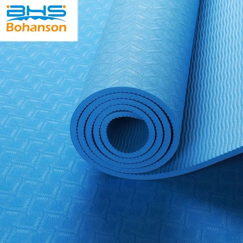 2024 Exercise Eco friendly Custom Made TPE Yoga Mats with Logo Printed