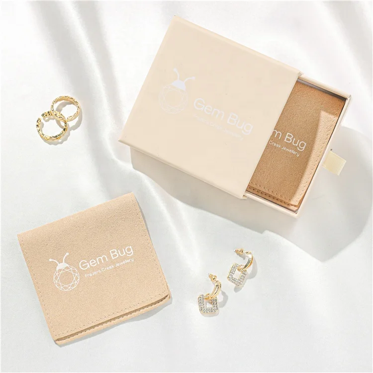 Fashion printing logo jewelry bag magnetic with Sliding Drawer Box Packaging