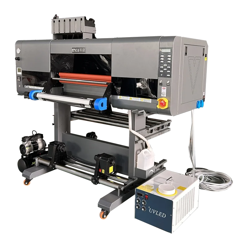 INQI 60CM 30CM A1 roll-to-roll UV DTF printer 2 in 1 laminating logo printer