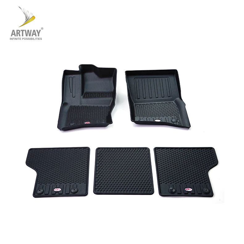 All-Protection Car Cargo Mat Liner New Defender 90 L663 5 Piece Set TPE Car Mats For Land Rover LHD