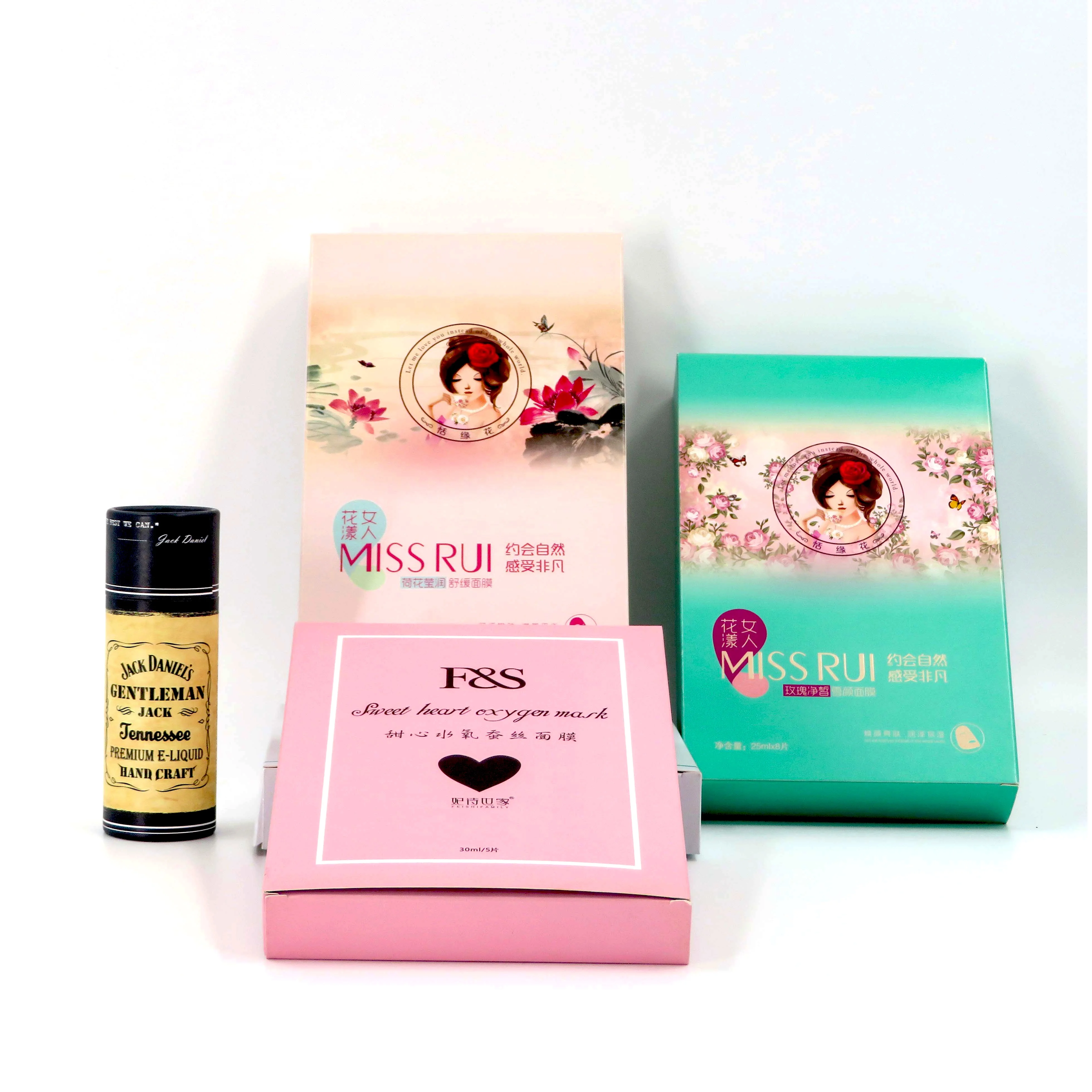 Fancy Custom Coated Paper Skincare Packaging Box for Facial Cream Custom Printing with Logo for Gift Use