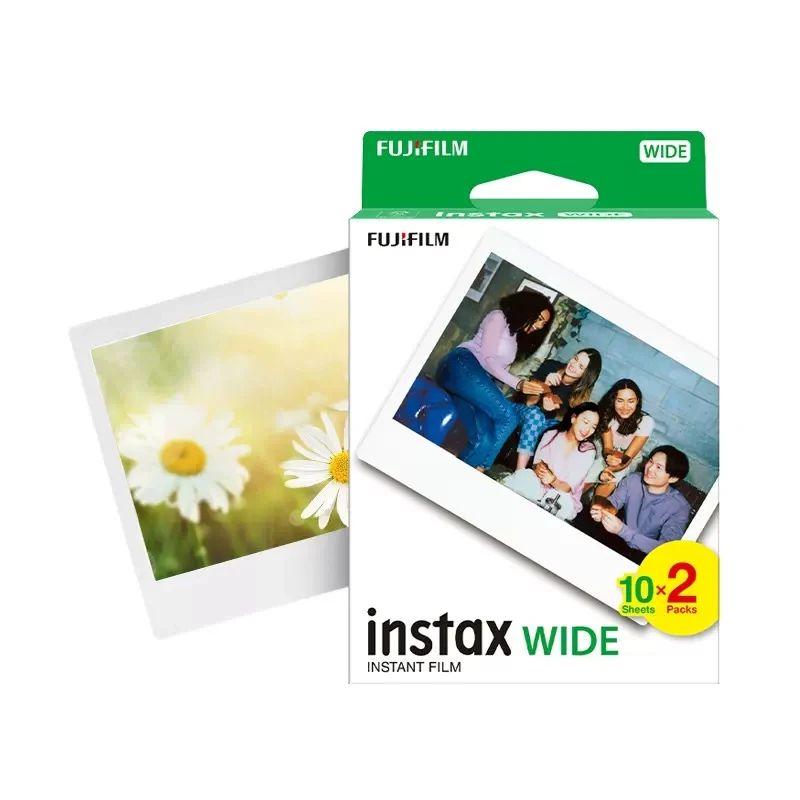 Fujifilm 5inch Instax Wide Film Twin Pack Plain Film for Instax W200/210/300/500AF