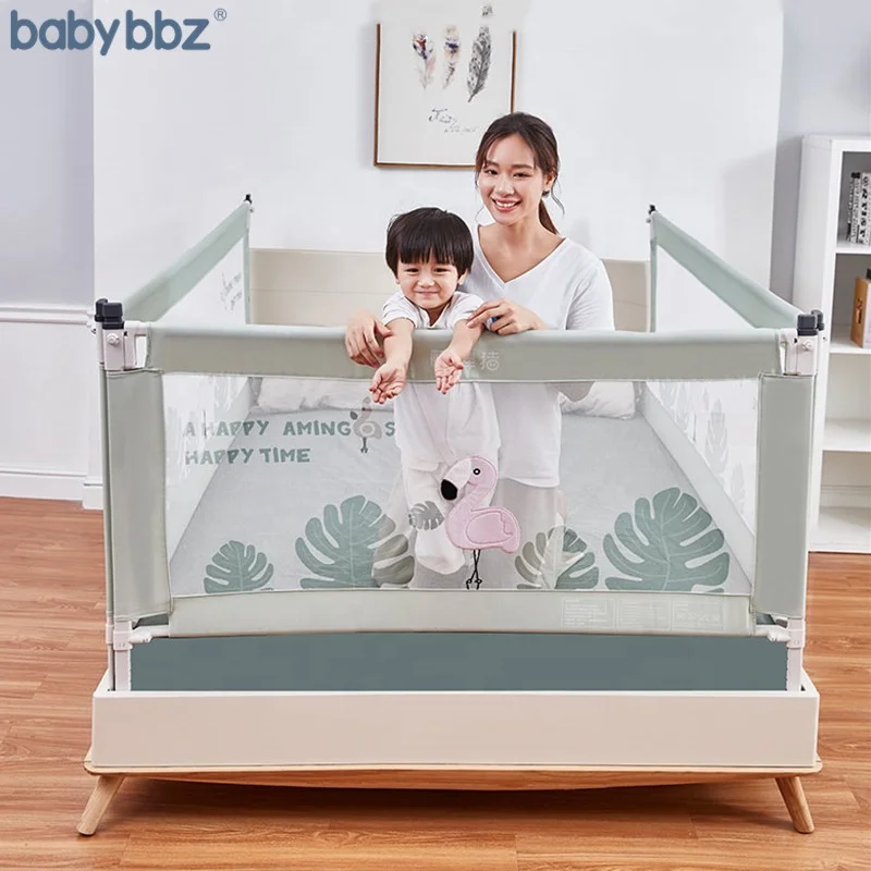 
2021 Wholesale Babybbz 59 Inches Toddler Bed Rail Fold Down Safety Baby Bed Guard 