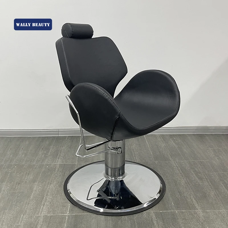 Salon Furniture Reclining Barber Chair Stylist Chair Hydraulic PU Leather Barber Chair