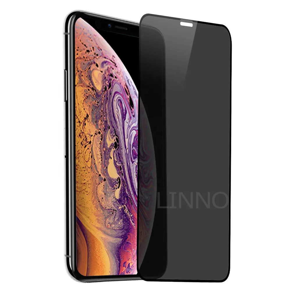 Linno Hot Sales Anti-Spy Protection Privacy Mobile Phone Tempered Screen Protector For IPhone 12 X/XS/XR  Wholesale Or Retail