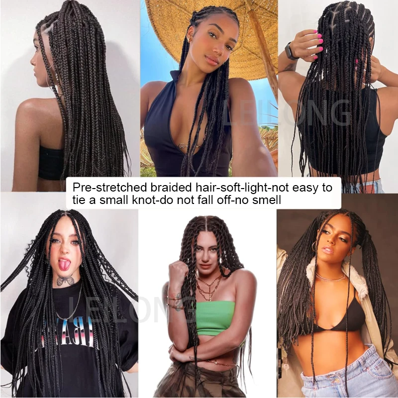 Wholesale Synthetic braid hair extension Pre-Stretched Braids 2X 3X 4X Synthetic 26inch braiding hair Pre Stretch