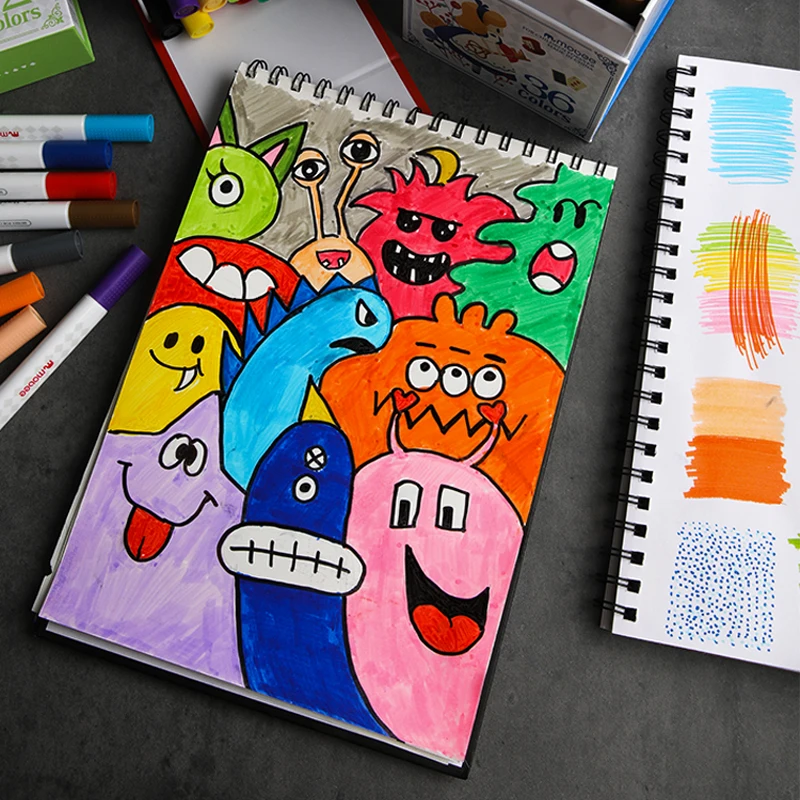 Mobee P-605 12colors art marker painting water based sketch marker children supplier price art kit washable marker pen